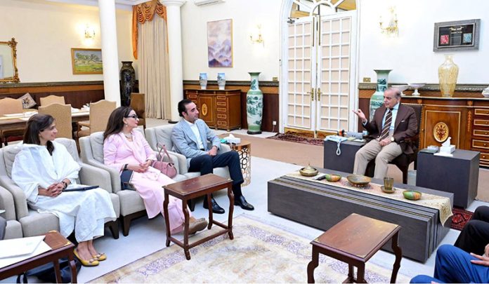 A delegation led by Chairman Pakistan People's Party Bilawal Bhutto Zardari calls on Prime Minister Muhammad Shehbaz Sharif