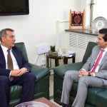 Federal Minister for Petroleum Ali Pervaiz Malik was called on by the Ambassador of Azerbaijan to Pakistan, H.E Khazar Farhadov in federal capital