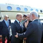 Prime Minister Muhammad Shehbaz Sharif reaches Tehran on his two day official visit of Iran. Iranian Interior Minister Eskandar Momeni received the Prime Minister upon his arrival at Mehrabad Airport
