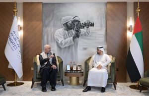 Ambassador Faisal Niaz Tirmizi, Pakistan's Envoy to the UAE, was warmly received by Mohamed Al Hammadi, Director-General of Emirates News Agency (WAM), at WAM Headquarters. During the visit, both sides held a productive meeting to explore avenues for enhanced bilateral cooperation, particularly in the realm of news/ content sharing under the Memorandum of Understanding (MoU) signed between WAM and the Associated Press of Pakistan (APP)