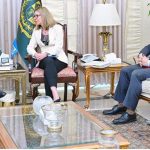 Anna Bjerde, Managing Director for Operation at World Bank, calls on Ahad Cheema, Federal Minister for Economic Affairs,in federal capital