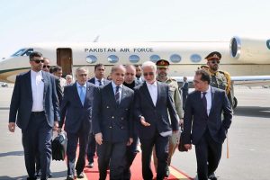 Prime Minister Muhammad Shehbaz Sharif reaches Tehran on his two day official visit of Iran. Iranian Interior Minister Eskandar Momeni received the Prime Minister upon his arrival at Mehrabad Airport