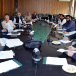 Federal Minister for National Food Security and Research Rana Tanveer Hussain chairing a meeting at the Ministry to review progress on Prime Minister’s directives and the Task Management System