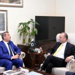Federal Minister for Climate Change, Senator Musadik Malik, meets with the Ambassador of Azerbaijan, H.E. Khazar Farhadov, to discuss bilateral cooperation in green initiatives and carbon trading in federal capital