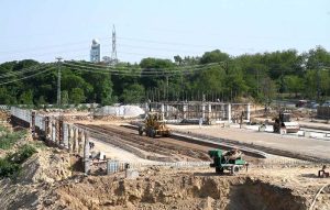 Heavy machinery is at work as the Capital Development Authority (CDA) constructing a bus charging station at H-8, as part of a project to expand the city’s electric bus network