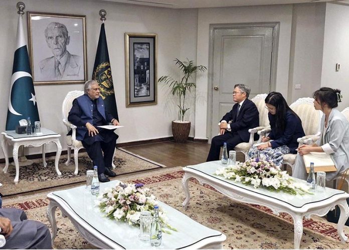 Ambassador Jiang Zaidong of China called on Deputy Prime Minister and Foreign Minister Senator Mohammad Ishaq Dar