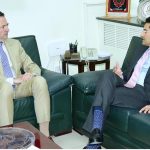 Federal Minister for Petroleum Ali Pervaiz Malik was called on by H.E Daniel Arsenault, Political and Trade Counsellor at the Canadian High Commission