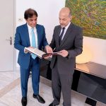 Federal Minister for Railways, Muhammad Hanif Abbasi in a meeting with Swiss Ambassador George Steiner
