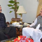 Governor of Khyber Pakhtunkhwa Faisal Karim Kundi meets with Acting Governor of Balochistan Abdul Khaliq Achakzai at Governor House