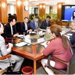 Finance Minister Senator Muhammad Aurangzeb virtually engaging with Ms. Johana Chua, Head of Emerging Markets Economies at Citigroup, and members of the investment community regarding Pakistan’s economic reforms and growth outlook