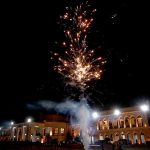 A view of fire work at Governor House in connection with the celebration of Pakistan Armed Forces victory against Indian aggression