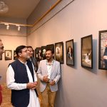 Vice Chancellor University of Sargodha, Prof. Dr. Qaiser Abbas inspects after inaugurating the photojournalism Digital Era exhibition organized by the Mass Communication Department University of Sargodha