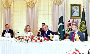 A delegation of World Bank Group led by Managing Director Operations Anna Bjerde calls on Prime Minister Muhammad Shehbaz Sharif