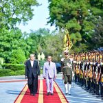 Prime Minister Muhammad Shehbaz Sharif receives Guard of Honor at Sa'dabad Palace