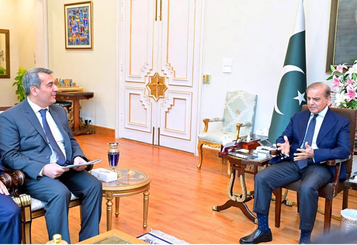 Ambassador of Azerbaijan to Pakistan, Khazar Farhadov calls on Prime Minister Muhammad Shehbaz Sharif