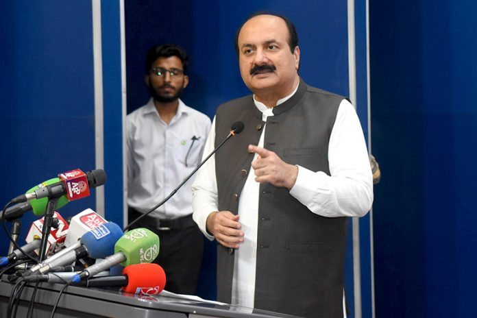 Chairman Prime Minister’s Youth Programme Rana Mashhood Ahmad Khan addressing Ceremony of Yom-e-Takbeer Mubarak at Lahore College for Women University