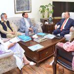 Meeting of the Federal Minister for Climate Change and Environmental Coordination Dr. Musadik Malik with Senior Advisor UN-Habitat Mr. Jawed Ali Khan