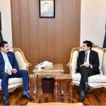 Federal Minister for Petroleum Ali Pervaiz Malik in a meeting with Governor KPK Faisal Karim Kundi