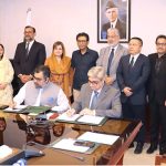 Minister for Federal Education and Professional Training Dr. Khalid Maqbool Siddiqui witnessing the MoU signing ceremony between the Ministry of Federal Education and Professional Training and Huawei Technologies Pakistan (Pvt) Ltd