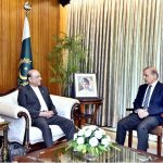 Prime Minister Muhammad Shehbaz Sharif calls on President Asif Ali Zardari at Aiwan-e-Sadr