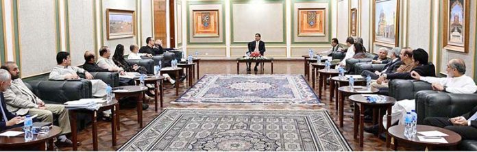 Speaker National Assembly Sardar Ayaz Sadiq chairing the meeting of Business Advisory Committee at Parliament House