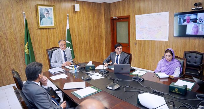 Federal Minister for Planning, Development & Special Initiatives Ahsan Iqbal, chairing a high-level strategic meeting to review progress on the landmark initiative “Quantum Valley Pakistan