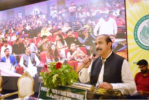 Secretary of Sports & Youth Affairs Sindh, Mr. Abdul Aleem Lashari, visits various stalls at the three-day Youth Empowerment Summit held at Sindh Museum