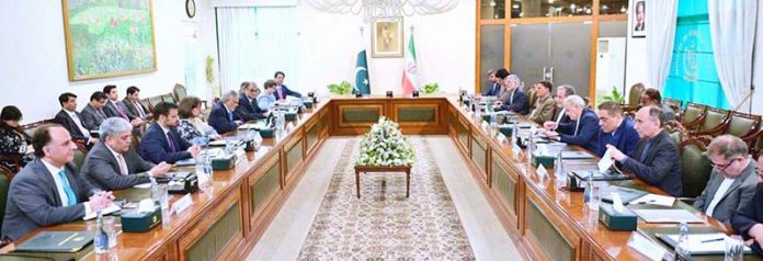 Deputy Prime Minister and Foreign Minister Senator Mohammad Ishaq Dar and Foreign Minister of Iran Seyed Abbas Araghchi, held delegation level talks, at MoFA in federal capital