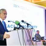 Deputy Prime Minister and Foreign Minister Senator Mohammad Ishaq Dar delivers remarks as Chief Guest at 4th Annual Regional Dialogue 2025 : “Pathways to peace and prosperity in turbulent times.”organised by Institute of Regional studies (IRS), in federal capital