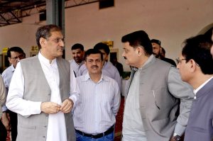 CEO Railways Aamir Ali Baloch visits Cantt Station for the unveiling of new business-sector wagons built to meet international standards