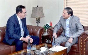 Senator Saleem Mandviwalla Chief Whip Senate, in a meeting with Ambassador Of Bosnia And Herzegovina Emin Cohodarevic