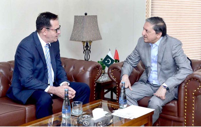 Senator Saleem Mandviwalla Chief Whip Senate, in a meeting with Ambassador Of Bosnia And Herzegovina Emin Cohodarevic