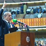 Prime Minister Muhammad Shehbaz Sharif addresses the National Assembly session