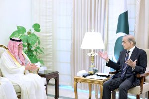 Minister of State for Foreign Affairs of Kingdom of Saudi Arabia, Adel Al-Jubeir calls on Prime Minister Muhammad Shehbaz Sharif