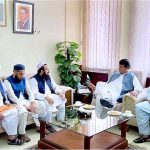 Federal Minister for Kashmir Affairs, Gilgit-Baltistan and States and Frontier Regions, Engineer Amir Muqam meets with the nominated Ulema Committee representing the affectees of the Diamer-Bhasha Dam