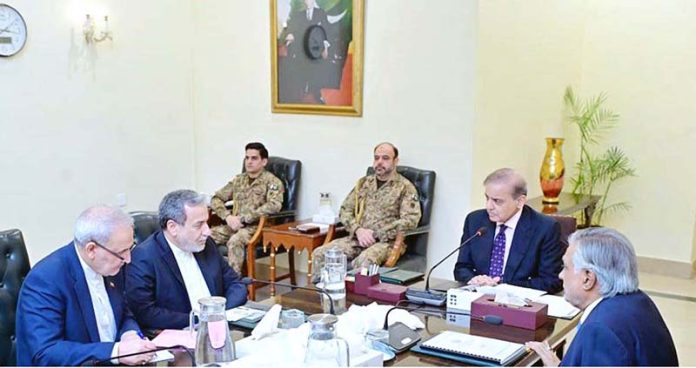 Foreign Minister of the Islamic Republic of Iran Seyed Abbas Araghchi calls on Prime Minister Muhammad Shehbaz Sharif