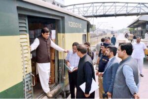 Federal Minister for Railways, Muhammad Hanif Abbasi’s surprise visit at Rawalpindi, Margala and Golra Railway Stations