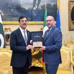 Chairman Senate of Pakistan, Honourable Syed Yousuf Raza Gilani, meets Lorenzo Fontana, President of the Italian Chamber of Deputies, in Rome. The meeting reaffirmed commitment to enhancing bilateral parliamentary cooperation and promoting people-to-people ties