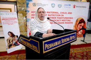 MPA Rehana Ismail addressing during a Provincial Advocacy Meeting with Policy and Decision-Makers
