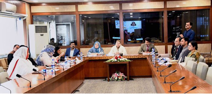 The inaugural briefing session of the Pakistan-Vietnam Parliamentary Friendship Group (PFG) last day at Parliament House under the convenorship of MNA Ms. Saba Sadiq