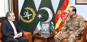 Foreign Minister of the Islamic Republic of Iran, Seyed Abbas Araghchi met General Syed Asim Munir, NI (M), Chief of Army Staff (COAS), at General Headquarters
