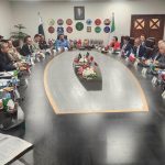 Federal Minister for Interior Mohsin Naqvi in a meeting with Interior Minister of Italy Matteo Piantedosi