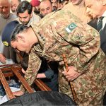 President Asif Ali Zardari, Prime Minister Shehbaz Sharif and Army Chief General Asim Munir attend the funeral prayers of the seven-year-old Irtaza Abbas Turi, who was martyred in Dawarandi, Azad Jammu & Kashmir, due to India's missile strike. The funeral was held at H-8 graveyard