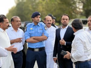 SSP Shoaib visits Blue Area, assures traders effective security measures