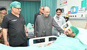 President visits CMH, inquires after health of injured