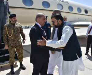 PM arrives in Quetta on one-day visit 