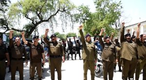 Rawalpindi Police hold flag march to mark Thanksgiving Day