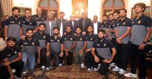 President Zardari asks cricketers to desist from player politics