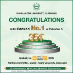 QAU secures No. 1 spot in Pakistan, climbs to 354th worldwide