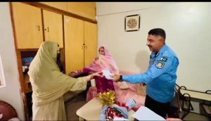 IG Rizvi visits homes of Police martyrs, honors families with Eid gifts